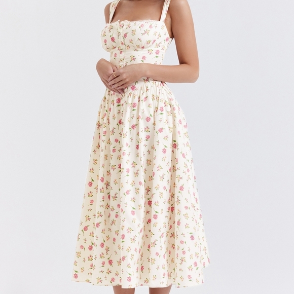 House Of CB Tatiana Rose Print Sundress - Picture 2 of 5